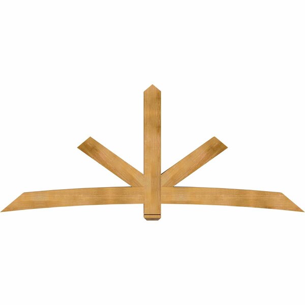 Ekena Millwork Alberta Rough Sawn Timber Gable Bracket, Western Red Cedar, 108"W x 45"H x 6"D x 6"F, 10/12 Pitch GBW108X45X0606ALB00RWR - main